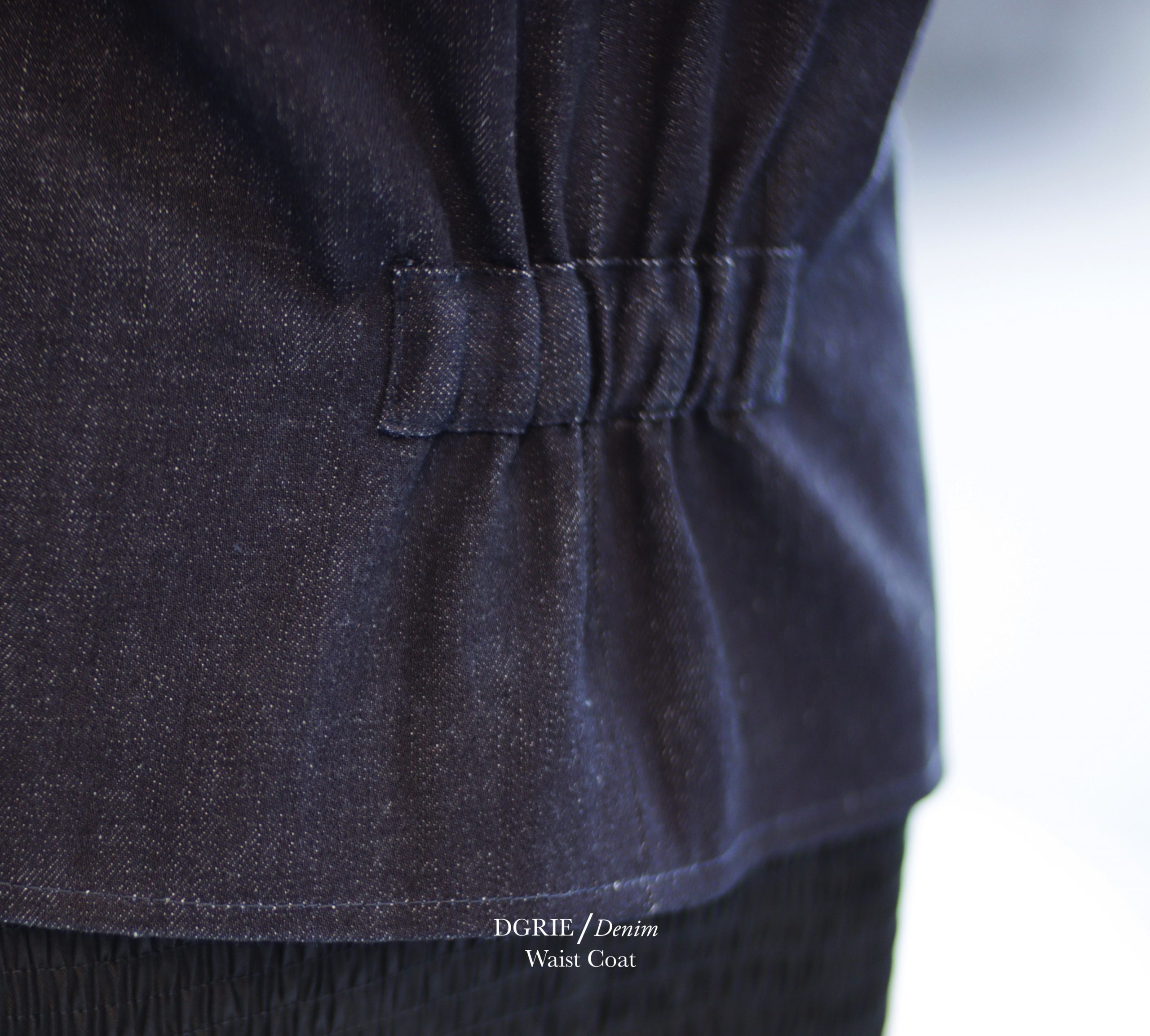 ตัดเสื้อกั๊กยีนส์สไตล์ คลาสสิค DGRIE Classic RAW Denim Waistcoat