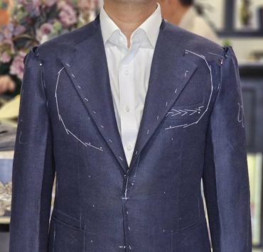 DGRIE ร้านตัดสูท Fitting Navy Silk Wool Jacket 15 DGRIE ร้านตัดสูท Fitting Navy Silk Wool Jacket