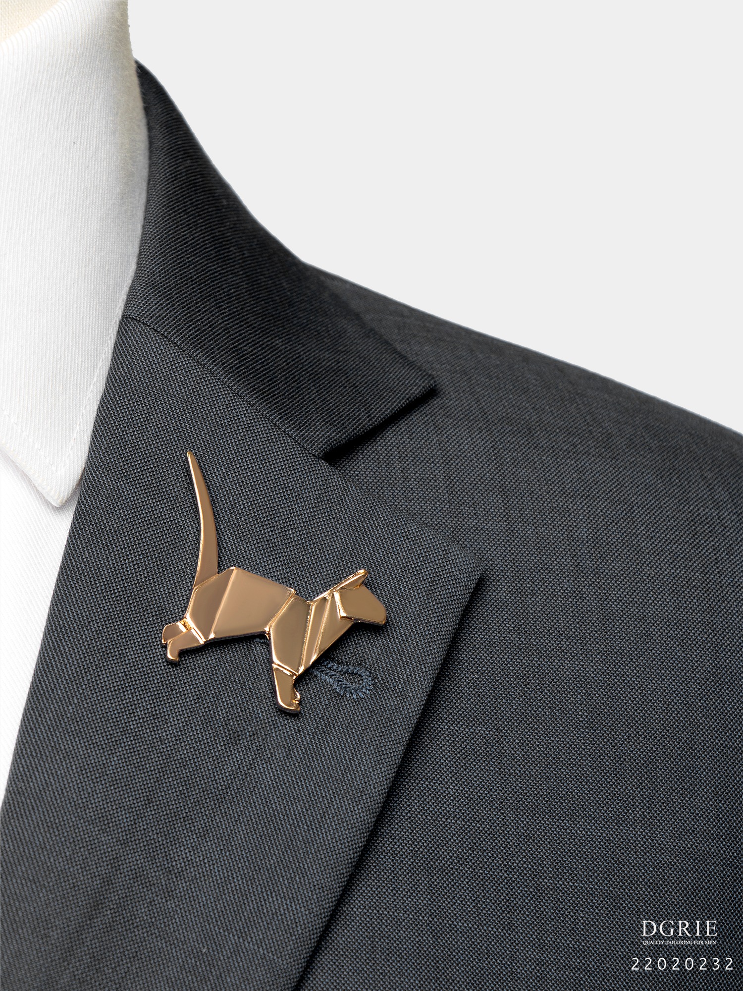 เข็มกลัดแมวสีทอง - Vintage Gold Kitty Cat Brooch