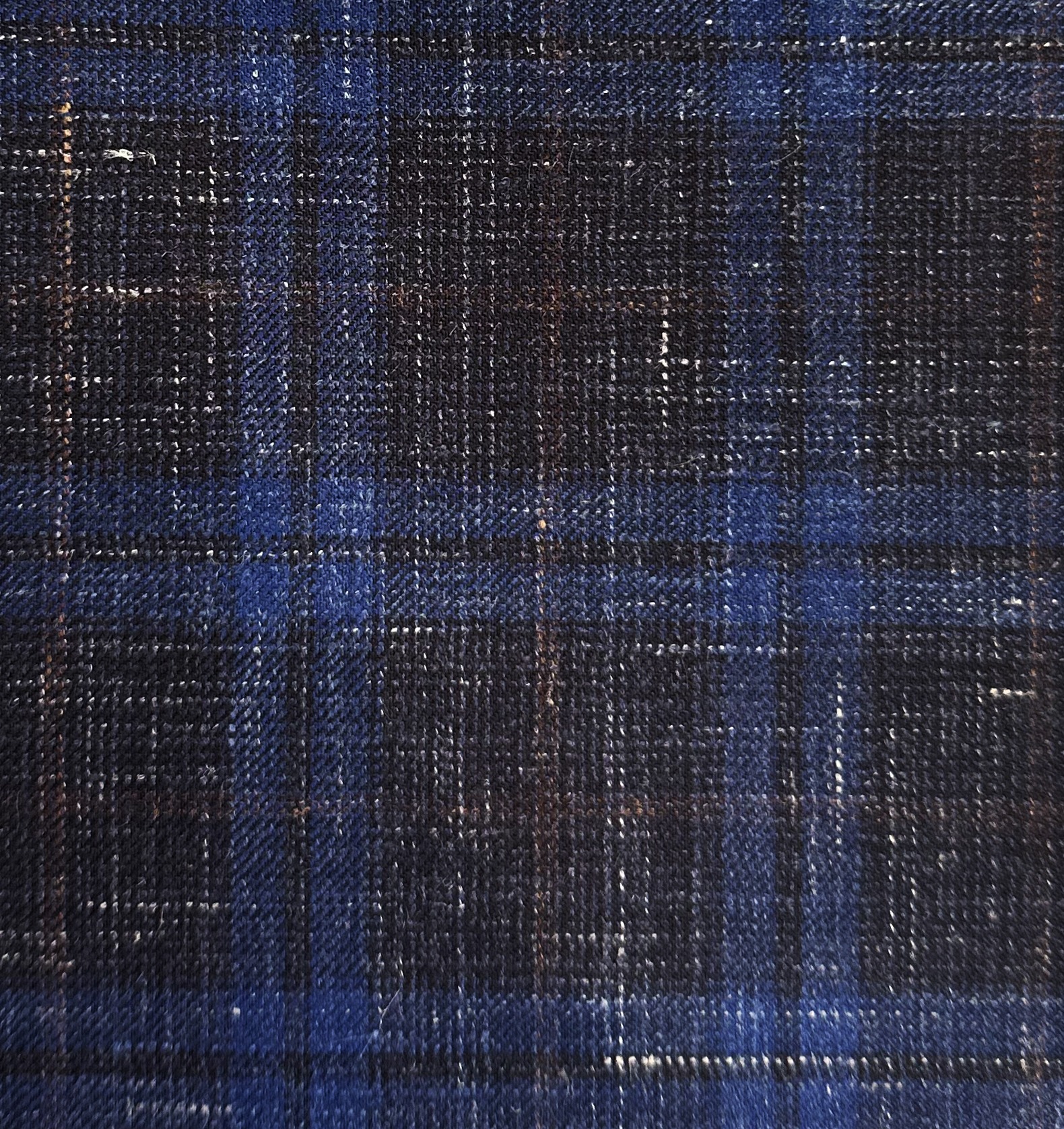 Fitting Wool Silk Linen Sport Jacket ตัดสูทสีน้ำเงิน วินเทจ