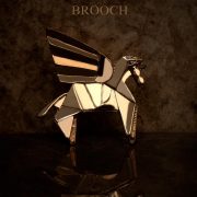 เข็มกลัดม้าเพกาซัส Gold & Silver Pegasus Brooch