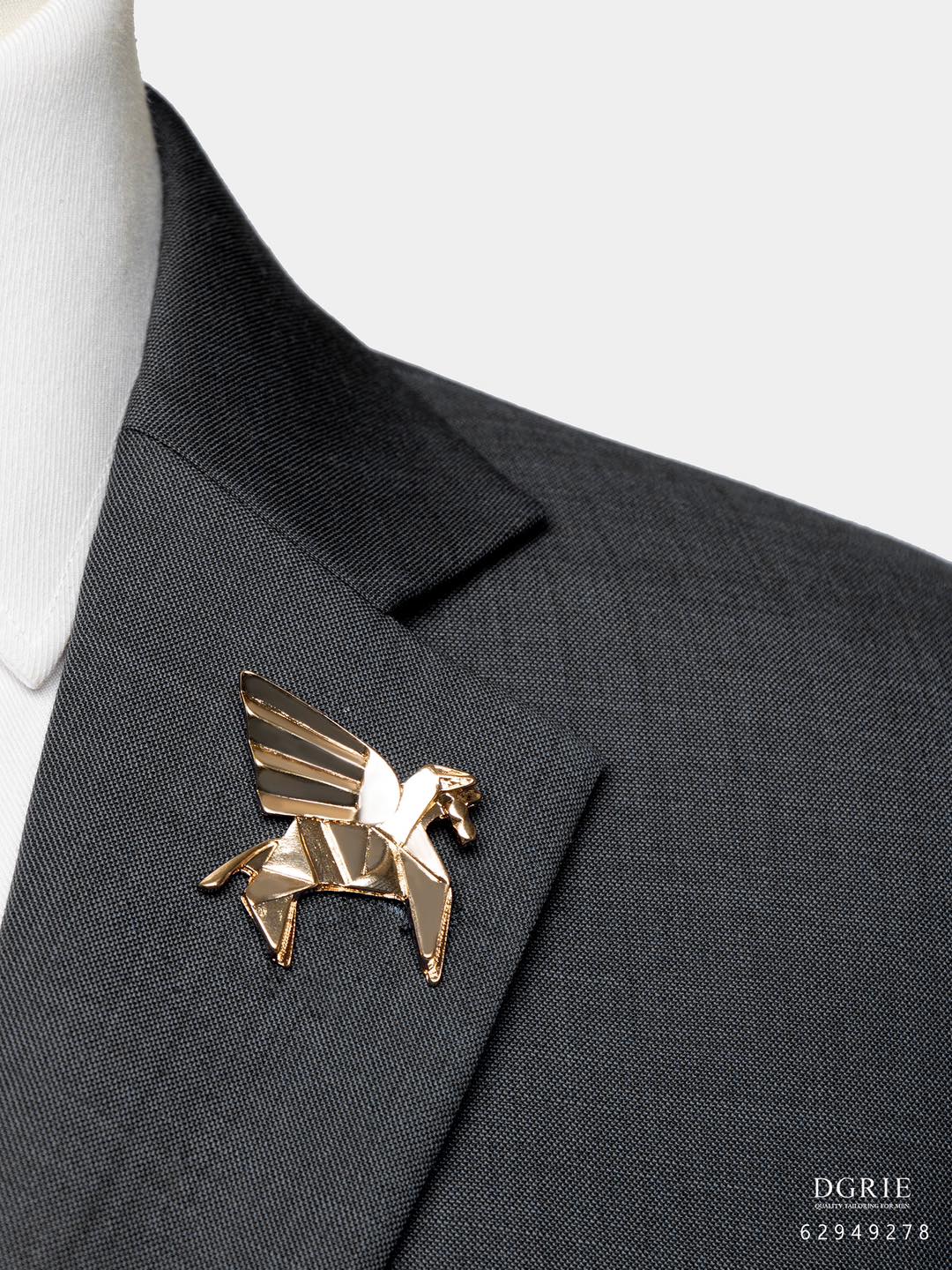 เข็มกลัดม้าเพกาซัส Gold & Silver Pegasus Brooch
