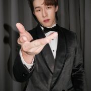 KIMJi. kim.proxie : Italy Silver Grey Velvet Tuxedo