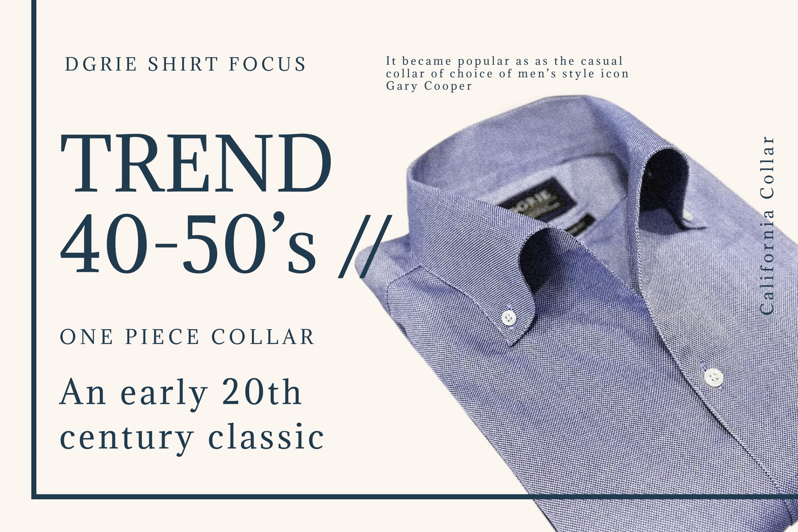 ตัดเชิ้ตวินเทจ One Piece Collar Shirt