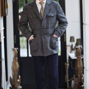 เสื้อซาฟารีกันหนาว Winter Military Harris Tweed Safari Coat