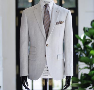 ตัดสูทลินินสีครีม DGRIE Beige Irish Linen Jacket