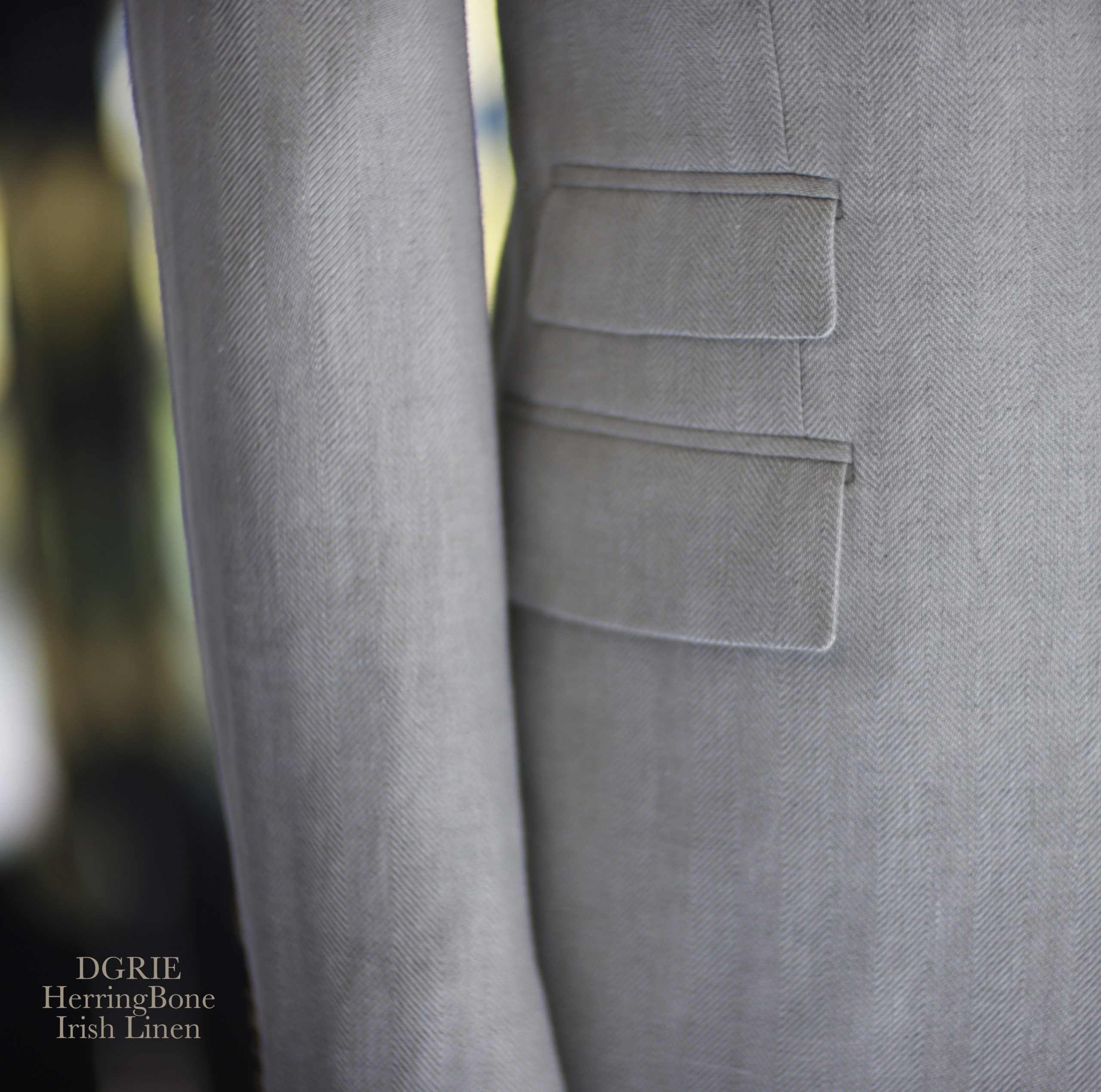 ตัดสูทลินินสีครีม DGRIE Beige Irish Linen Jacket