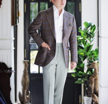 DGRIE ตัดสูทลำลอง ตัดสูท Brown Check Jacket and Pastel Green 13 DGRIE ตัดสูทลำลอง ตัดสูท Brown Check Jacket and Pastel Green