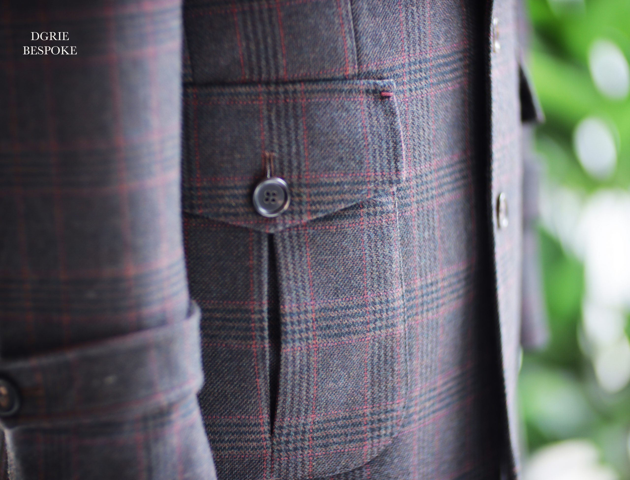 เสื้อซาฟารี วินเทจ DGRIE Custom Red Brown Flannel Safari