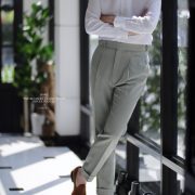 DGRIE PANTS 52 ตัดกางเกงวินเทจ Fade Pastel Green Classic Pants