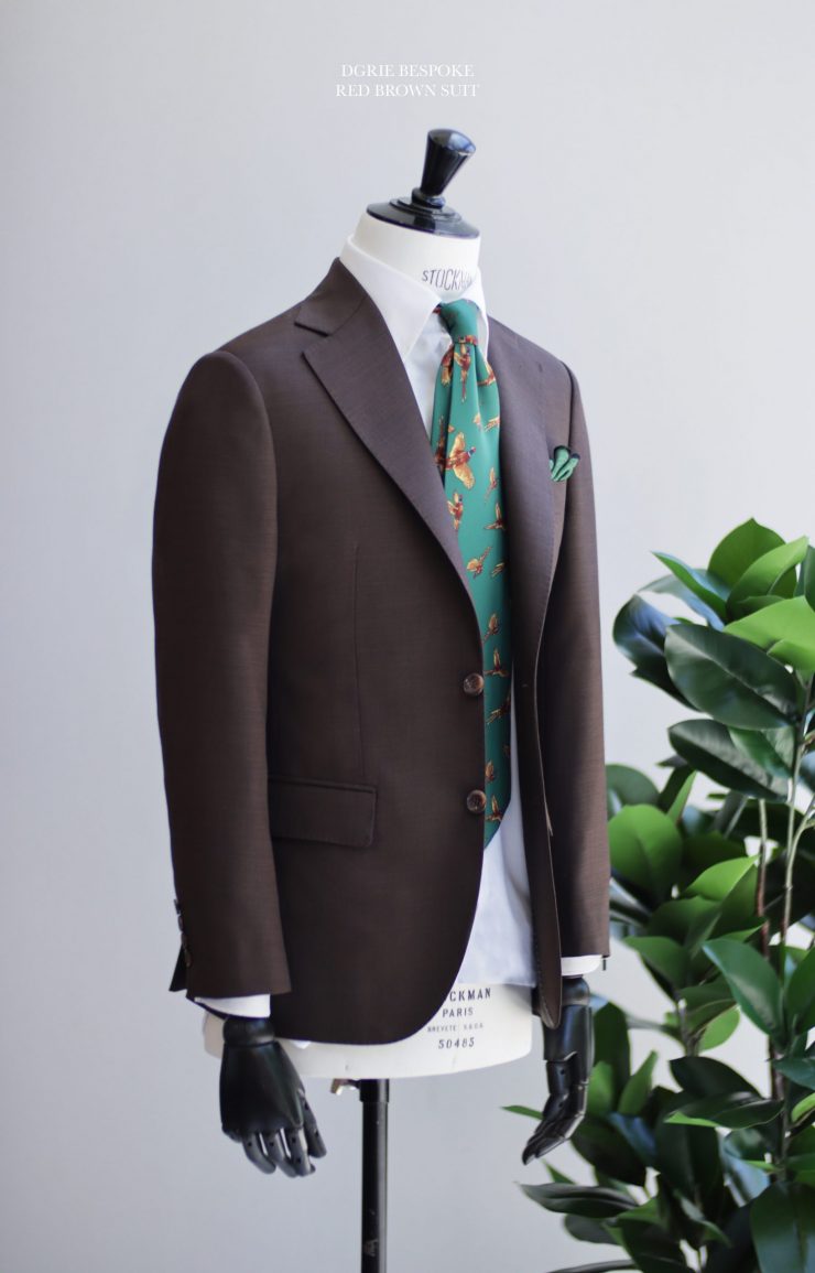 ตัดสูทสีน้ำตาล สไตล์คลาสสิค DGRIE Red Brown Classic Suit