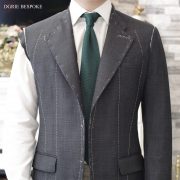 ร้านตัดสูท สูทตารางสีเทา Fitting Grey Check Full Canvas Suit