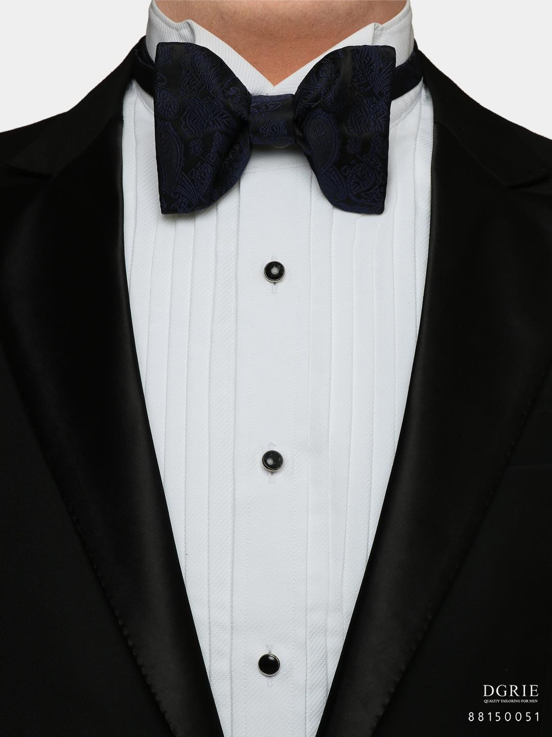 โบว์ไท Imported Luxury Moth Butterfly Silk Bowtie - DGRIE