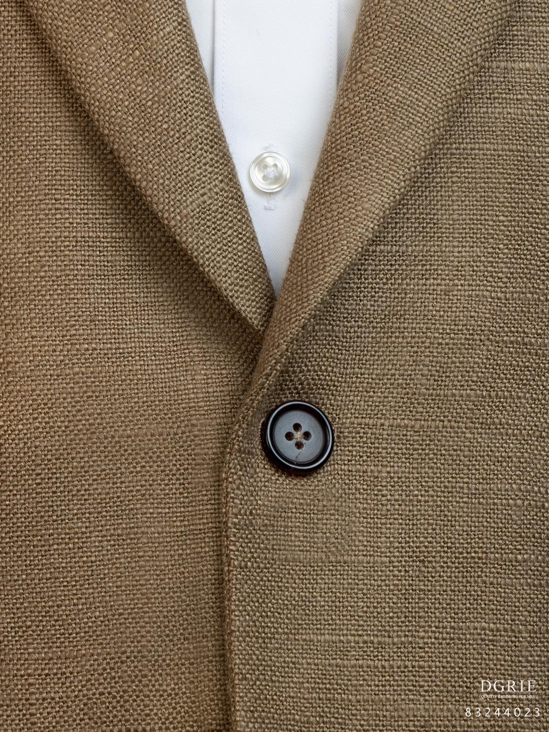 เสื้อสูท สีน้ำตาลทอง Linen Sack Gold 2 Button Suits