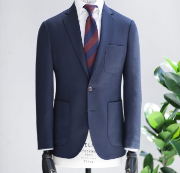 ตัดสูทสีน้ำเงิน แบบลำลอง Navy birdseye Sport Jacket