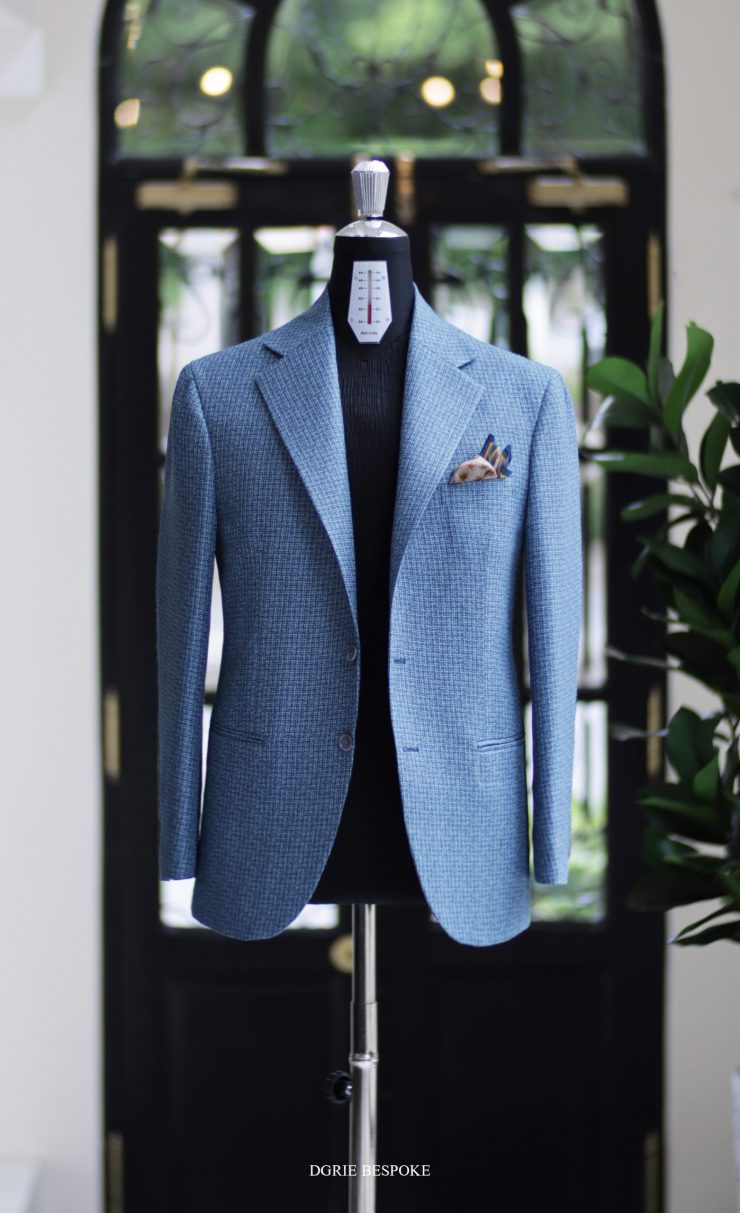 ตัดสูทคลาสสิค สีฟ้า Blue Casual Sport Jacket