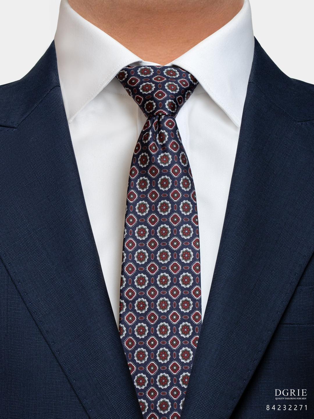 เนคไทวินเทจ High Quality Silk Printed 3 Inch Necktie