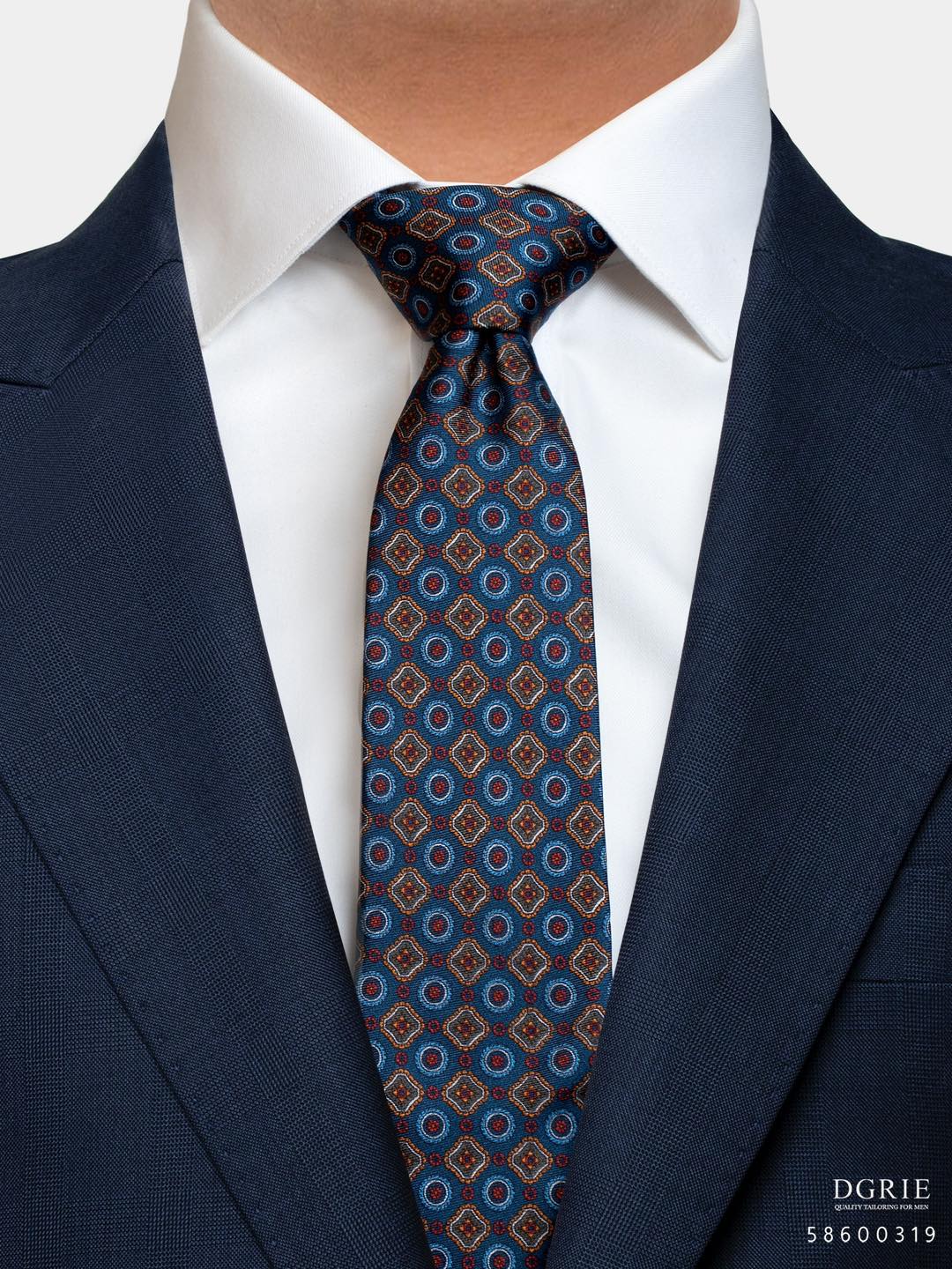 เนคไทวินเทจ High Quality Silk Printed 3 Inch Necktie