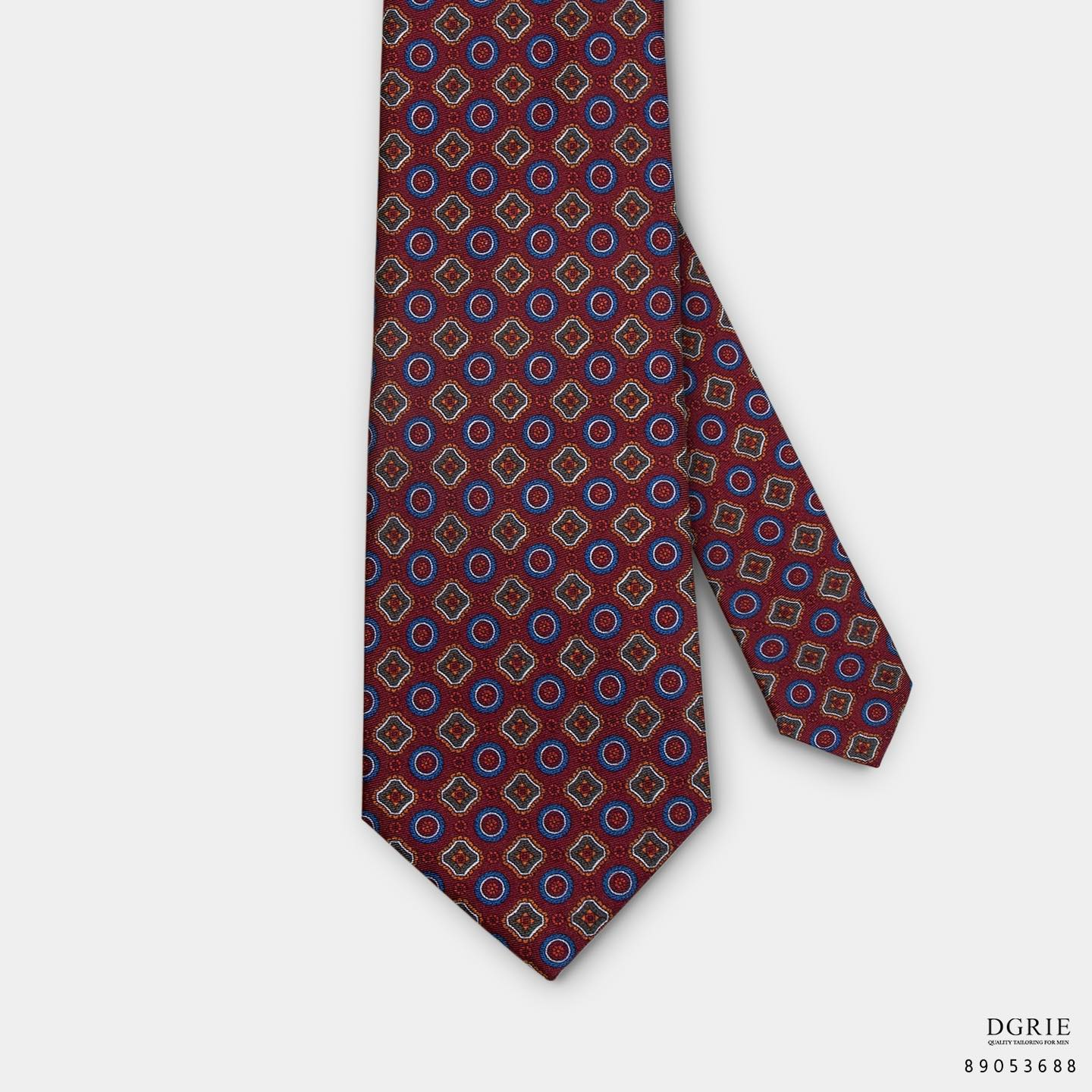 เนคไทวินเทจ High Quality Silk Printed 3 Inch Necktie