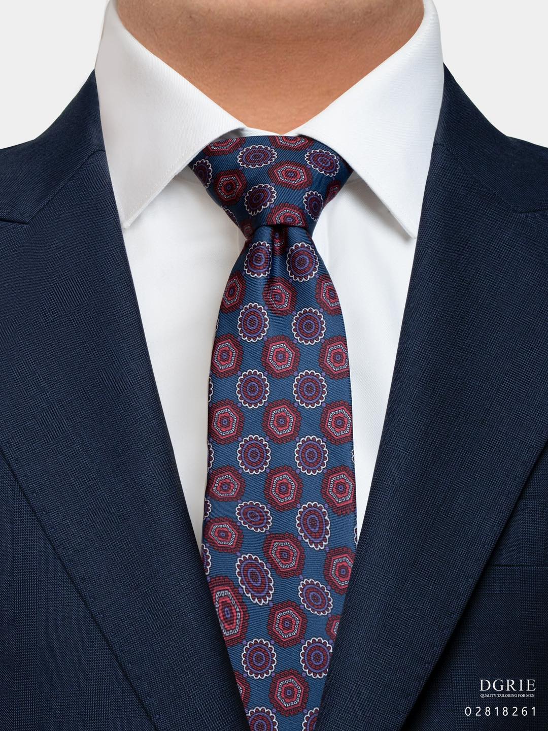 เนคไทวินเทจ High Quality Silk Printed 3 Inch Necktie
