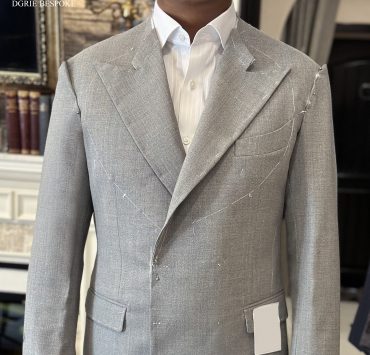 Fitting ร้านตัดสูท ตัดสูท สีเทา DGRIE Grey 4 Ply Wool Suit 15 Fitting ร้านตัดสูท ตัดสูท สีเทา DGRIE Grey 4 Ply Wool Suit