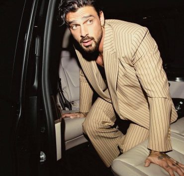 Style Focus: Michele Morrone in Caramel Stripe Wool Suits 15 Style Focus: Michele Morrone in Caramel Stripe Wool Suits