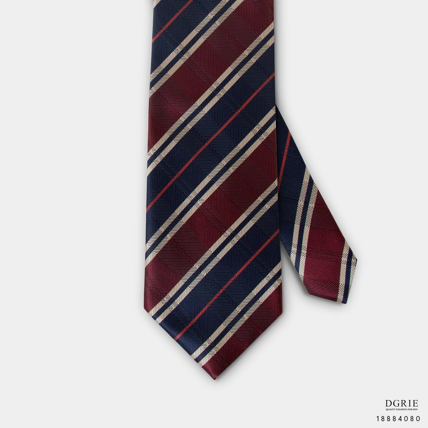 เนคไทลายทาง วินเทจ Multi Stripe 3.5 Inch Classic Necktie