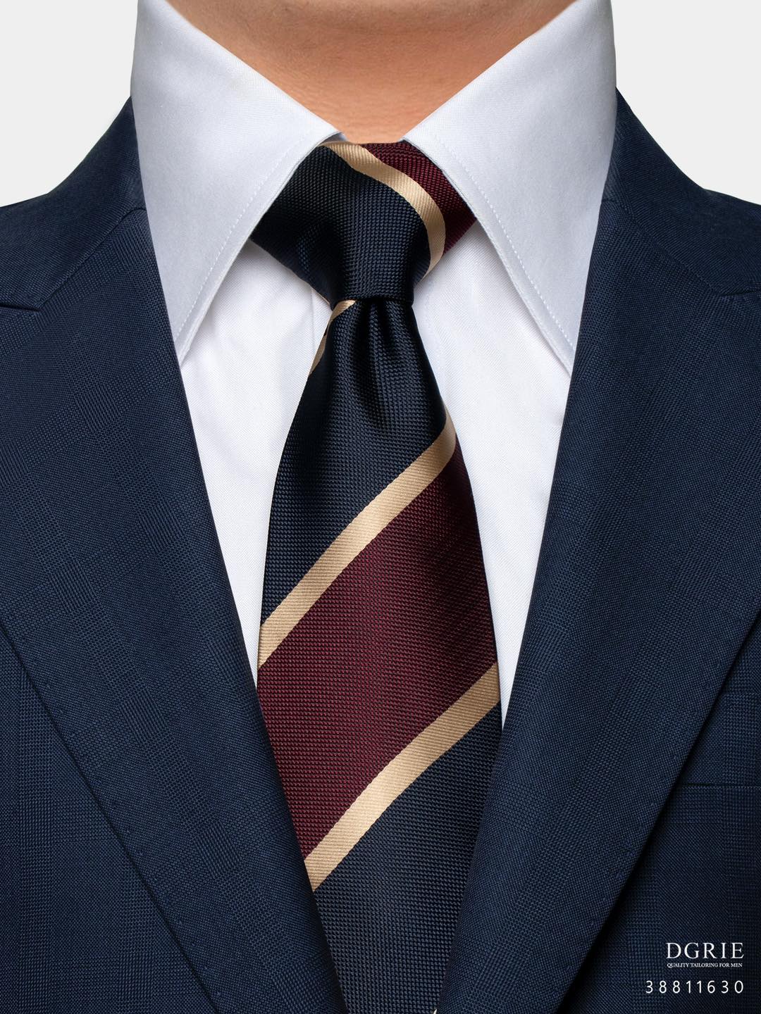 เนคไทลายทาง วินเทจ Multi Stripe 3.5 Inch Classic Necktie