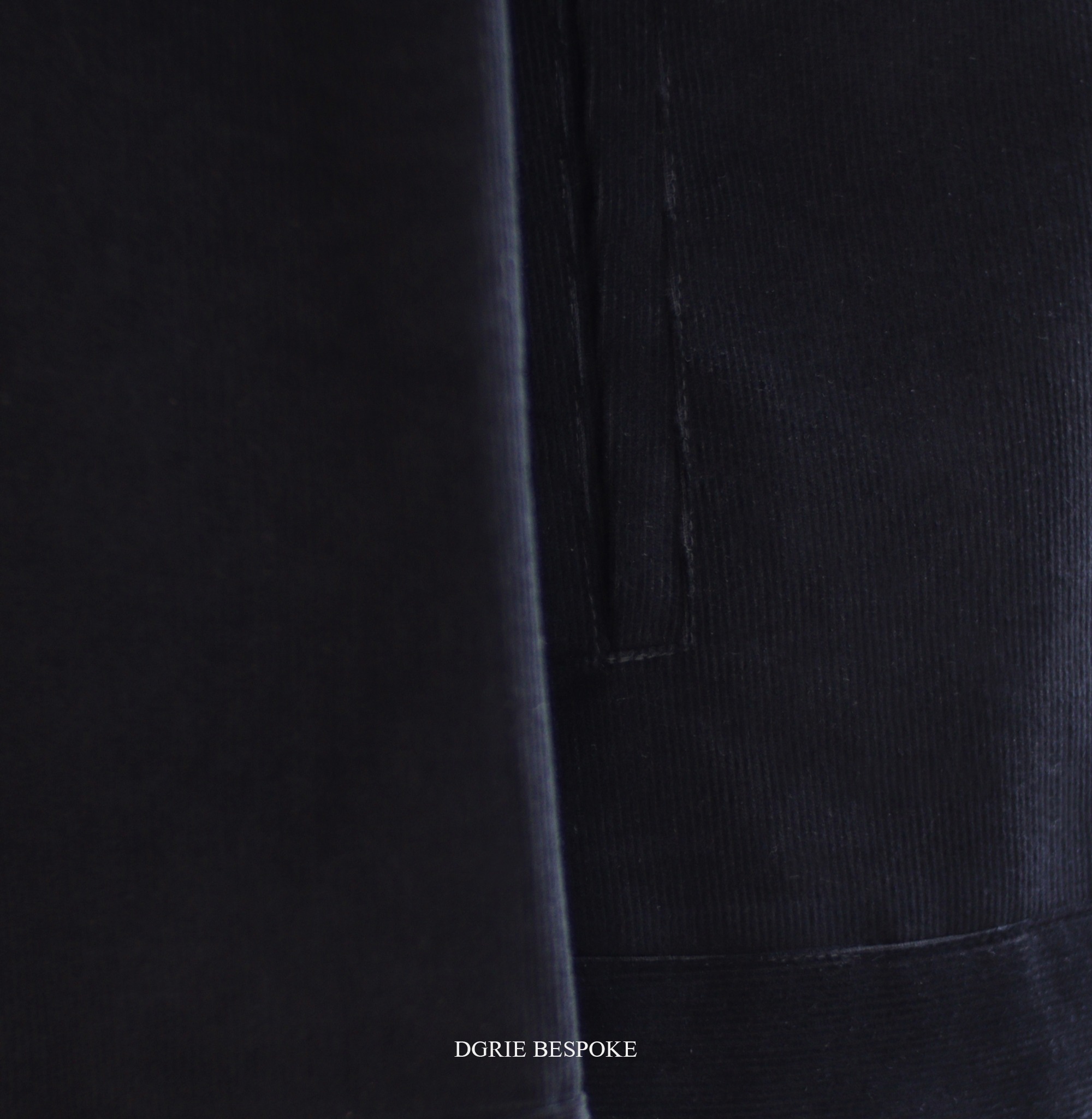 ตัดเสื้อแจ็คเก็ตผ้าลูกฟูก สีดำ Short corduroy Jacket metal buttons