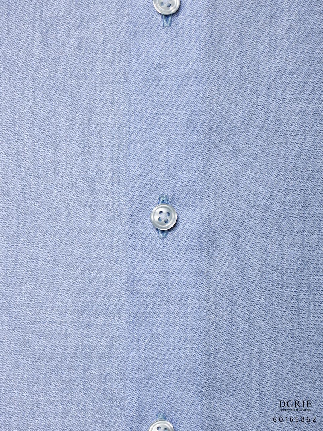 เสื้อเชิ้ต สีฟ้า Sky blue Cutaway Slim Fit Cotton Twill Shirt
