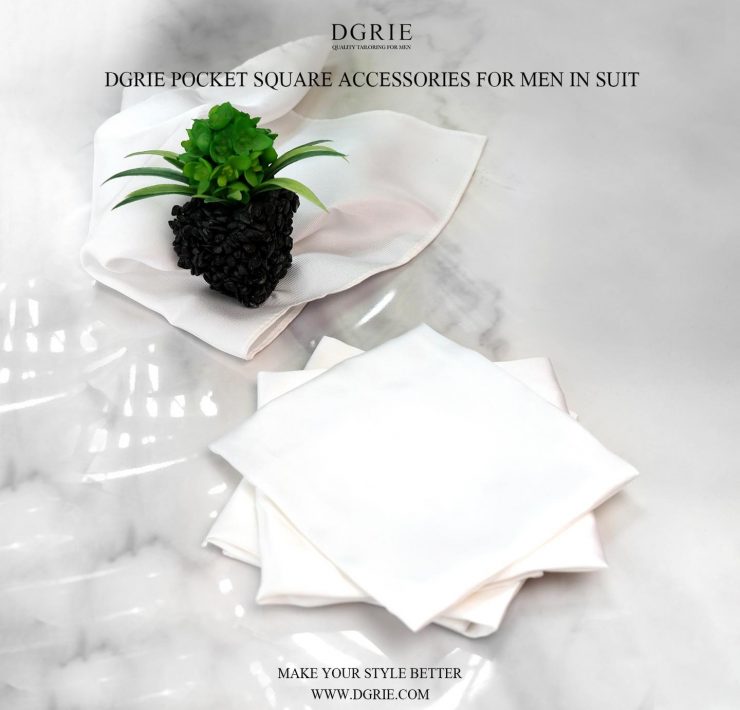 ผ้าเช็ดหน้าสีขาว White Plain Pocket square made in Italy 100% Silk 21 ผ้าเช็ดหน้าสีขาว White Plain Pocket square made in Italy 100% Silk