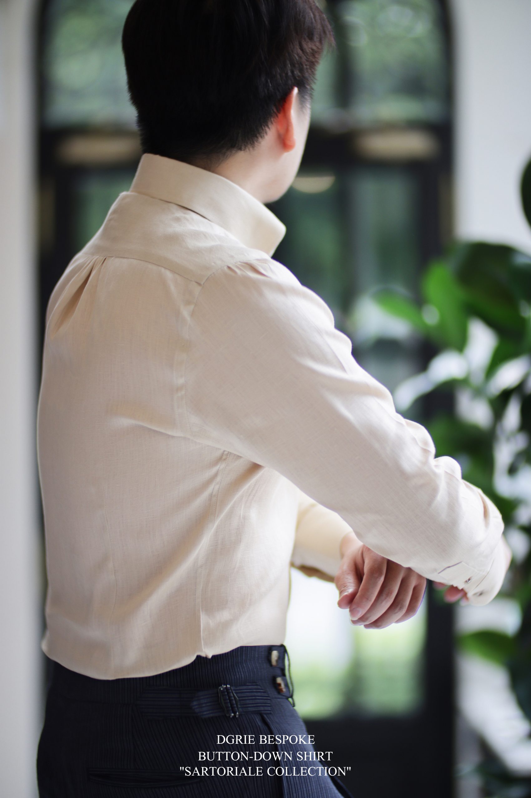 ตัดเชิ้ตลินินวินเทจ DGRIE BUTTON-DOWN SHIRT "SARTORIALE COLLECTION"