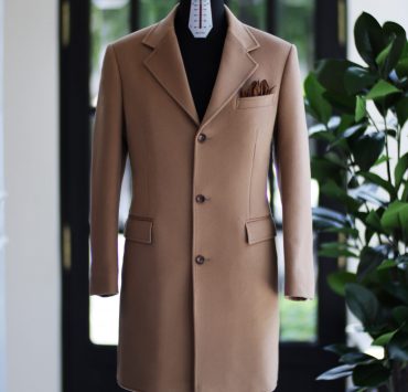 ตัดเสื้อโค้ท สีครีม DGRIE Caramel Overcoat 100% Wool