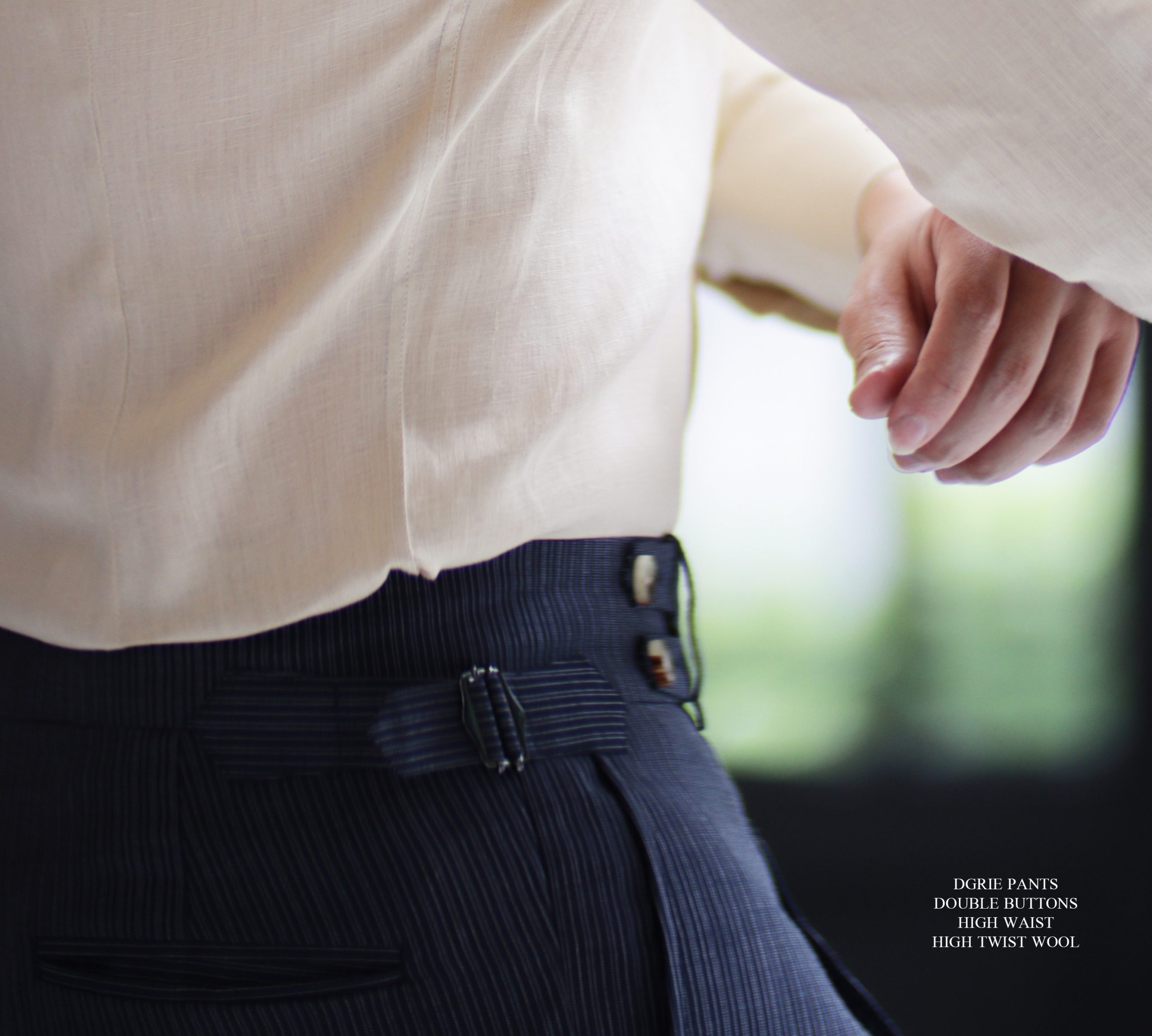 IMG_7555 copy DGRIE PANTS Classic High Twist Wool Pants