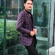 เกมรักทรยศ อนันดา ในบทบาท อธิน Red Wine Silk Jacket