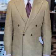 ตัดสูทลินิน สีเบจ DGRIE Beige Linen Double-Breasted Suits