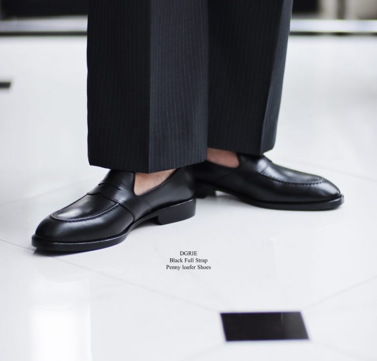 รองเท้าโลฟเฟอร์ DGRIE Black Full Strap Penny loafer by DGRIE 19 รองเท้าโลฟเฟอร์ DGRIE Black Full Strap Penny loafer by DGRIE