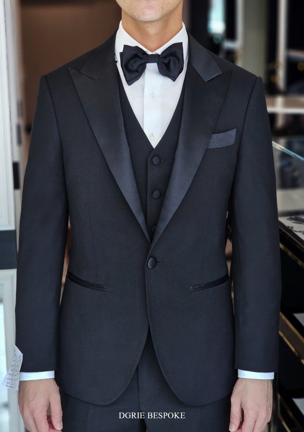 ตัดสูททักซิโด้ สีดำDGRIE BLACK TUXEDO 3 piece suits