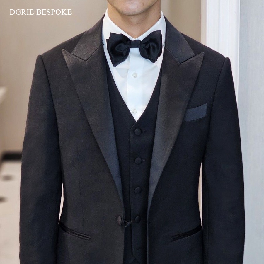 ตัดสูททักซิโด้ สีดำDGRIE BLACK TUXEDO 3 piece suits