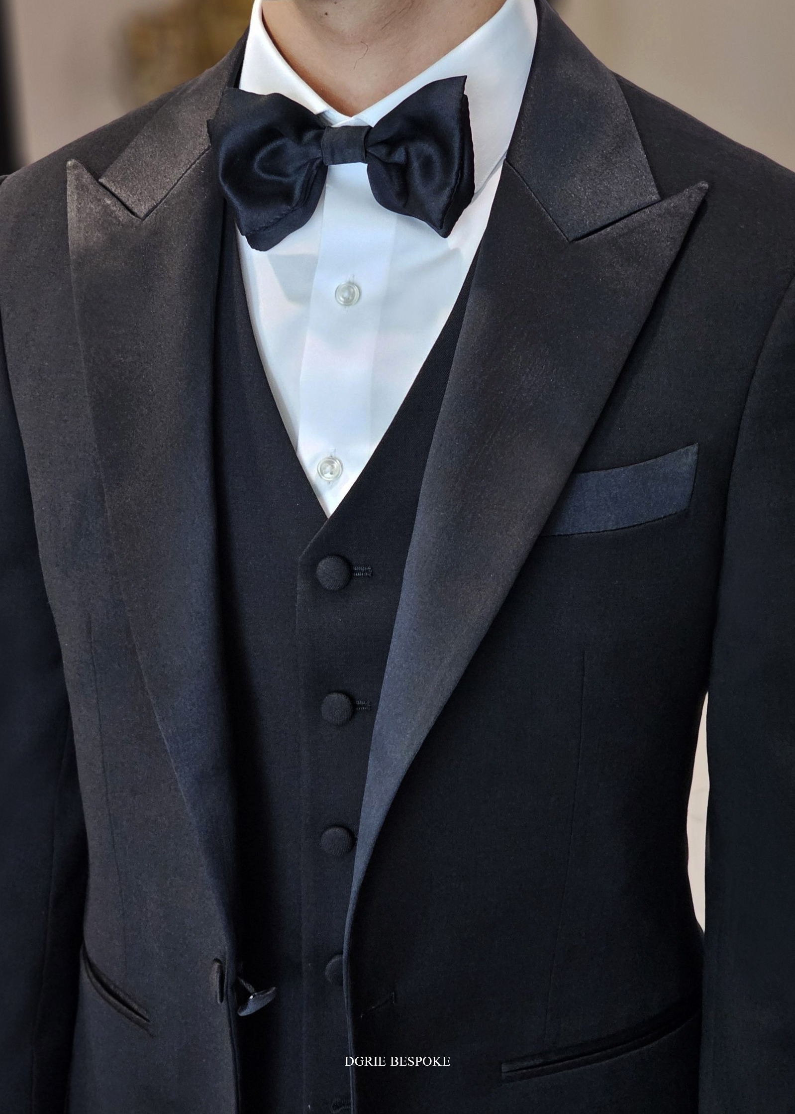 ตัดสูททักซิโด้ สีดำDGRIE BLACK TUXEDO 3 piece suits