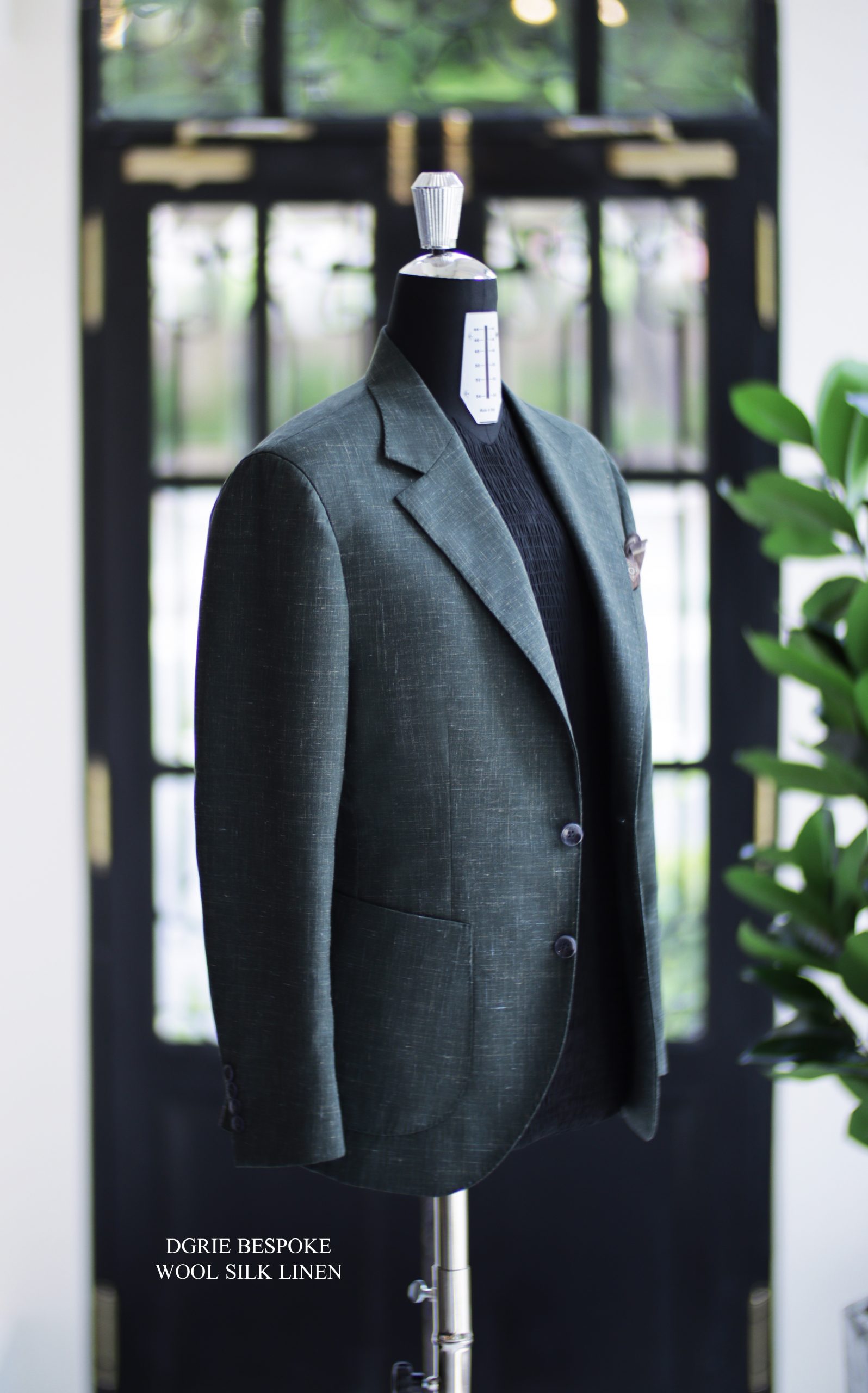 IMG_5664 copy DGRIE ตัดสูท Green Wool Silk Linen Blazer