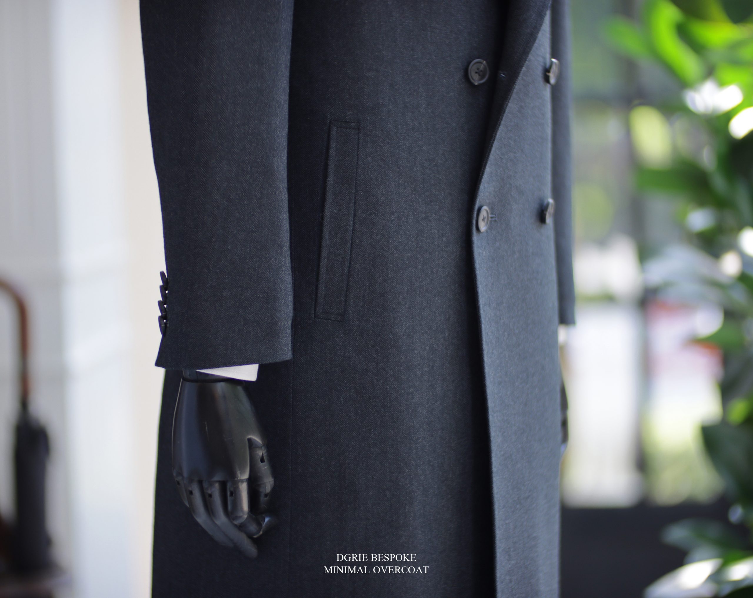DGRIE Minimal Grey Overcoat ตัดเสื้อโค้ท สไตล์เรียบหรู