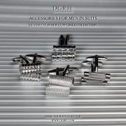 คัฟลิงค์ DGRIE - Mixed Bullet Cufflinks in Silver