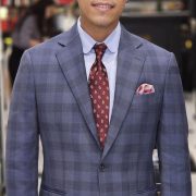 ตัดสูท ลายตารางสีน้ำเงิน DGRIE WINDOW NAVY SUIT