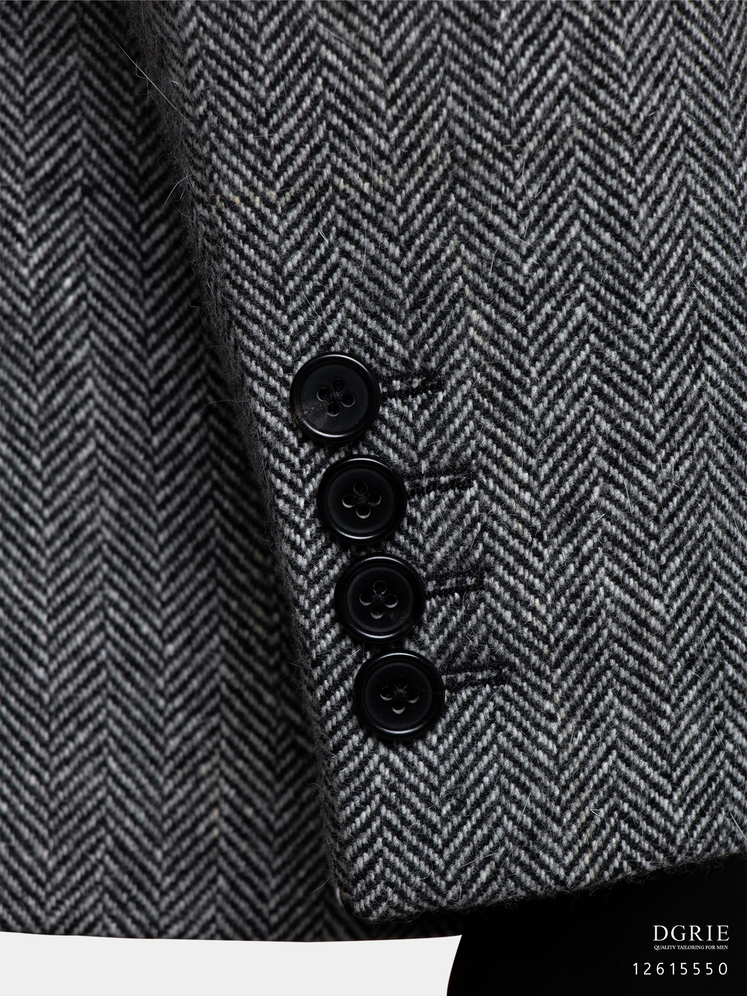 แจ็คเก็ตสีเทา Gray Herringbone British Flannel Jacket