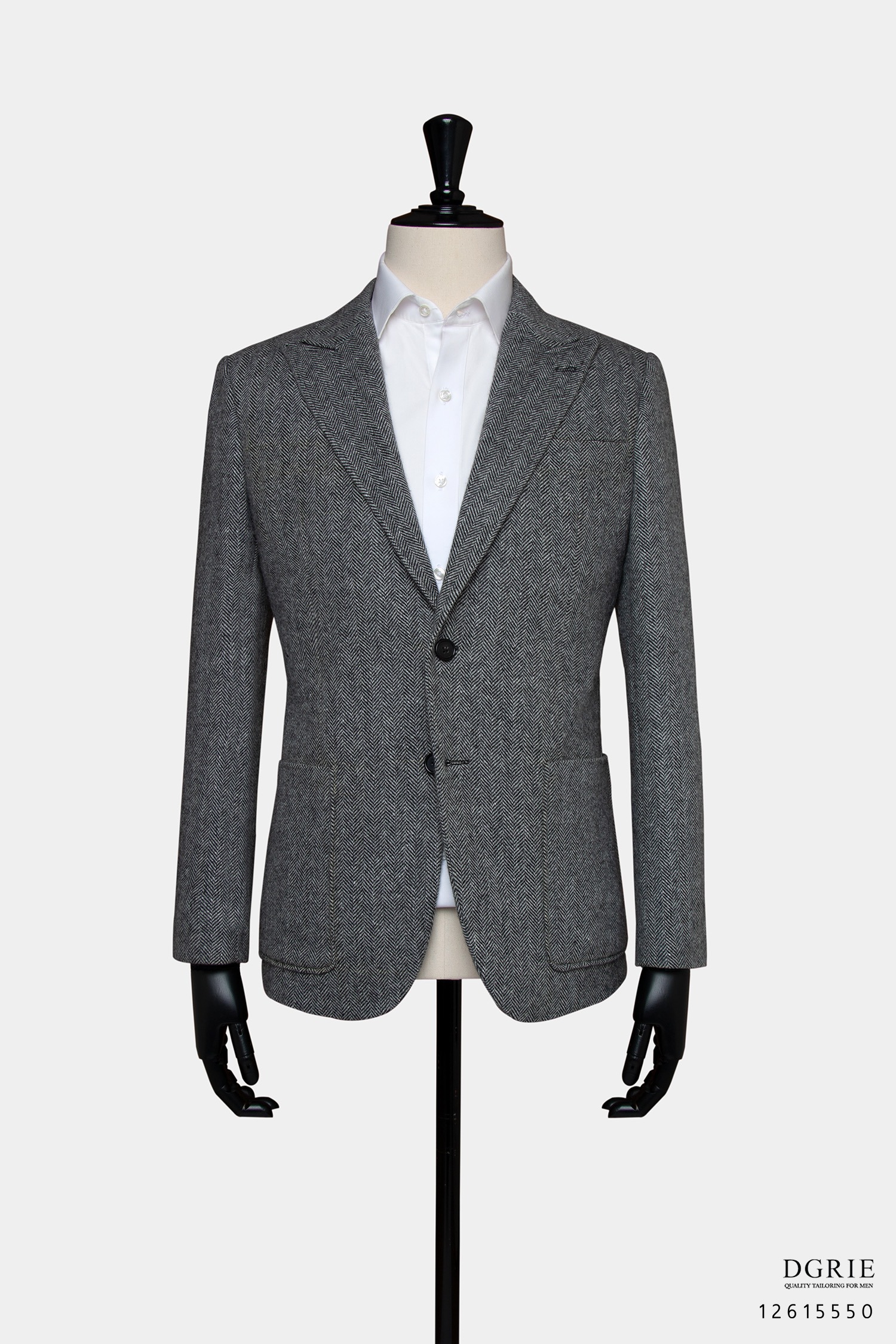 แจ็คเก็ตสีเทา Gray Herringbone British Flannel Jacket
