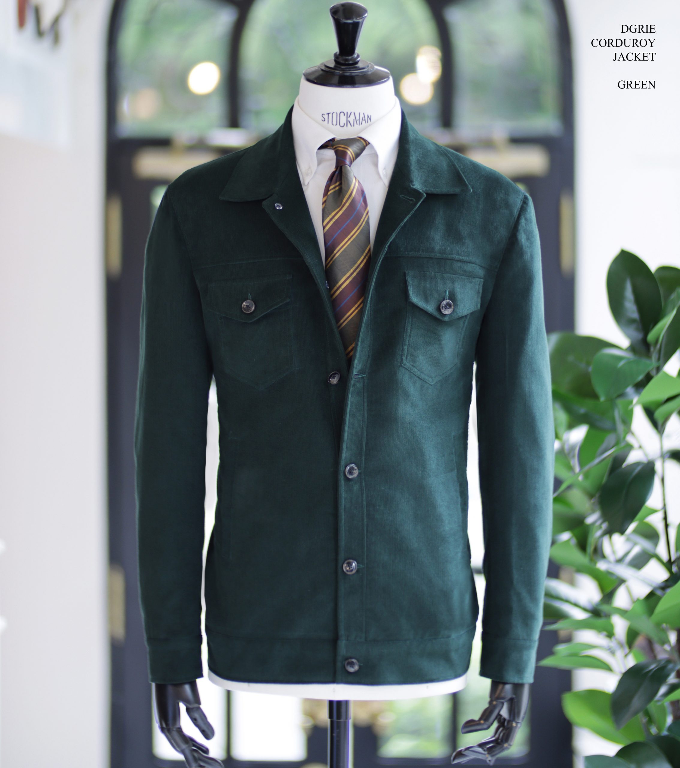 ตัดเสื้อแจ็คเก็ตผ้าลูกฟูก สีเขียว GREEN CORDUROY JACKET