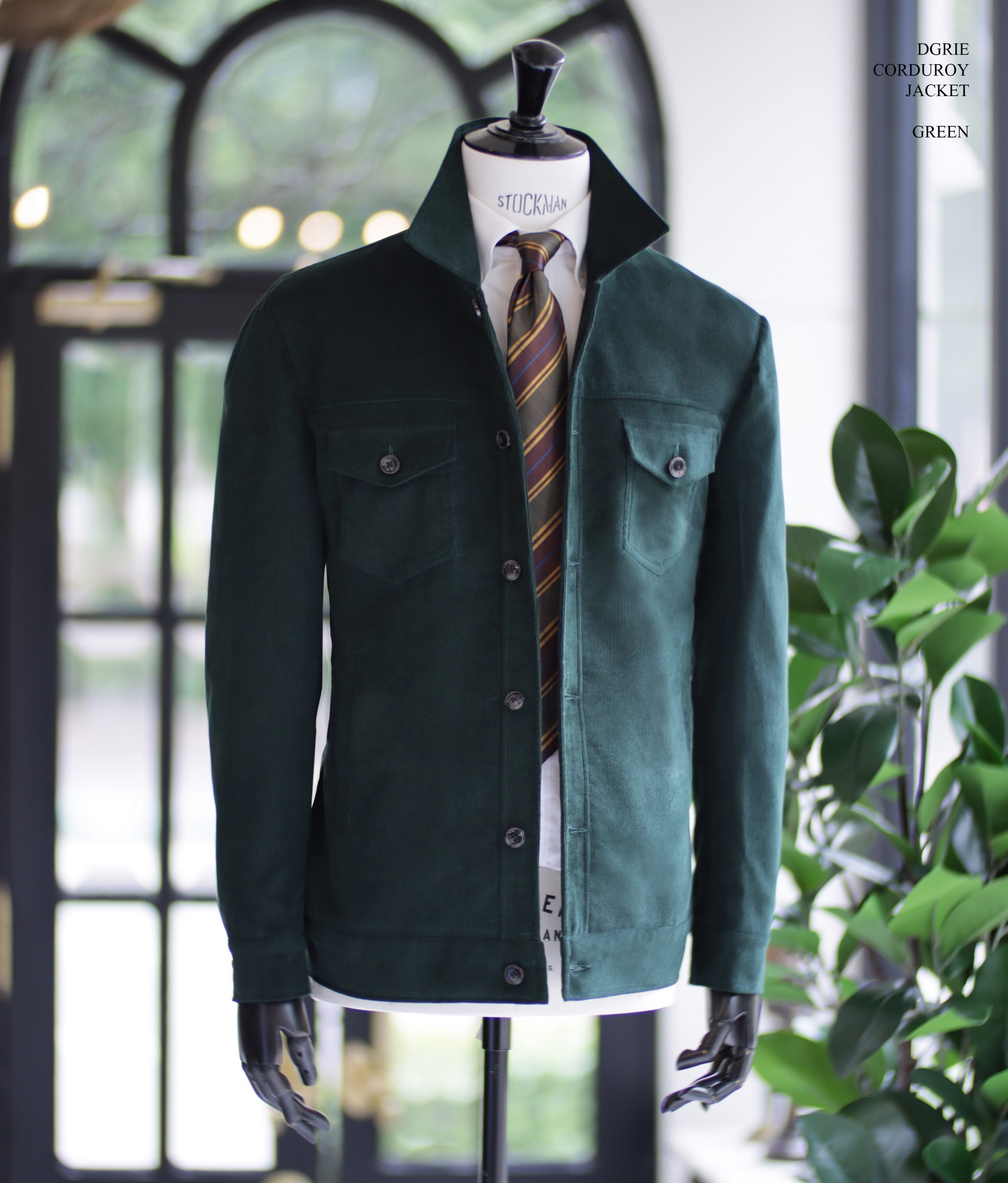 ตัดเสื้อแจ็คเก็ตผ้าลูกฟูก สีเขียว GREEN CORDUROY JACKET