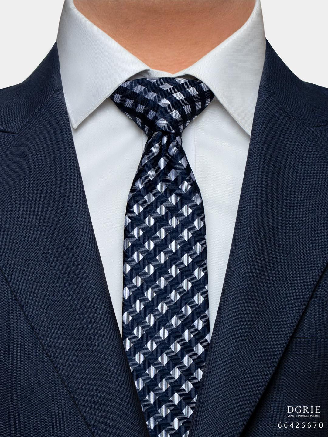 เนคไท สีกรม เนคไทยสีฟ้า Mix Navy Blue | Dark Blue Neck Tie