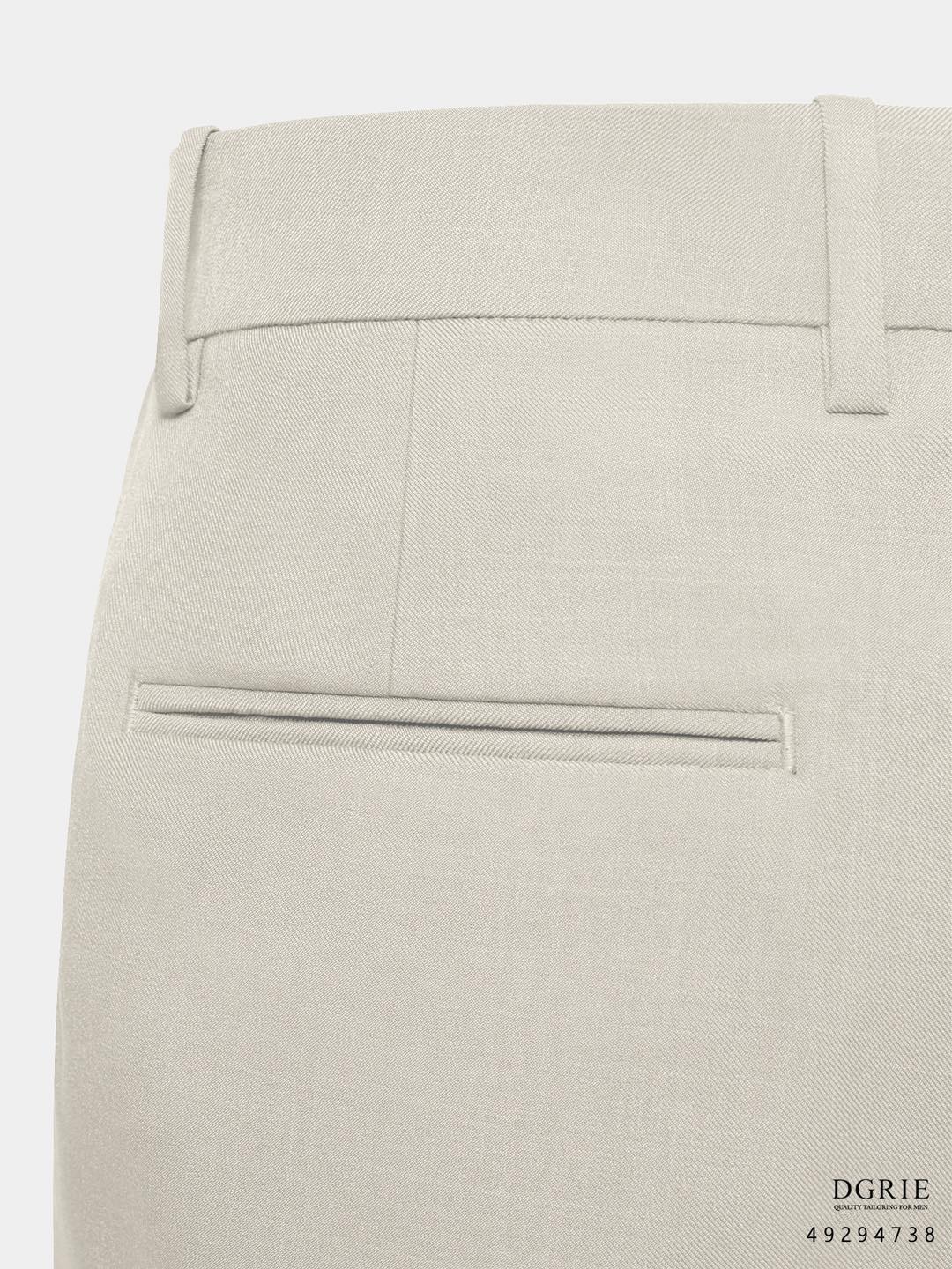 Play Slim Fit In Cream TR 2button Pants